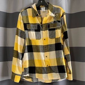 Disney Parks Pluto Flannel Shirt. Unisex size Medium